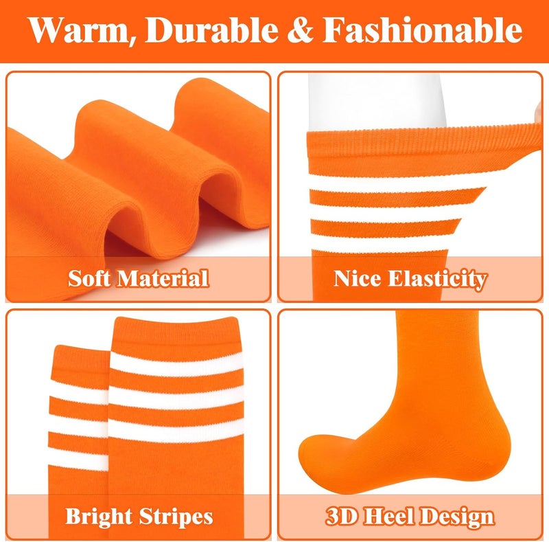 Sarfel Knee High Socks for Women Knee Socks Tube Socks Womens Athletic Socks Cotton Tall Socks Long Socks Knee High Stockings - Image 3